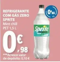 E.Leclerc Refrigerante com gás zero Sprite mint chill promoção