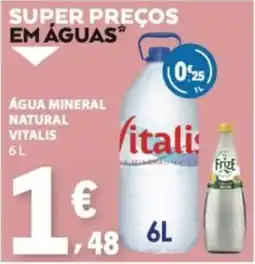 E.Leclerc Água mineral natural vitalis promoção