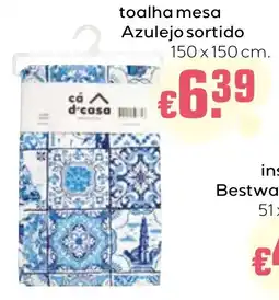 Bolama toalha mesa azulejo sortido promoção