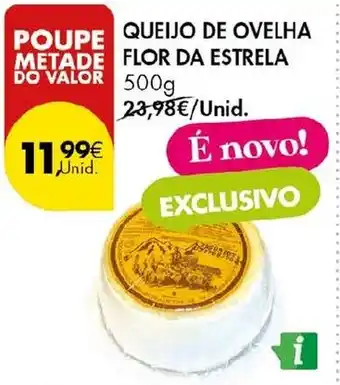 Pingo Doce Queijo de ovelha flor da estrela promoção