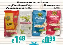 Bolama flocos aveia Cem por Cento finos/grossos promoção