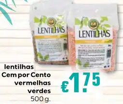 Bolama lentilhas cem por cento vermelhas verdes promoção