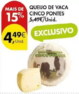 Pingo Doce queijo de vaca cinco pontes promoção
