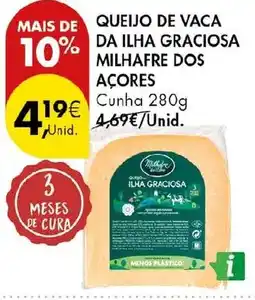 Pingo Doce Queijo de vaca da ilha graciosa milhafre dos açores promoção