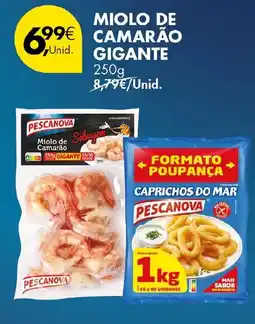 Pingo Doce Miolo de camarão pescanova gigante promoção