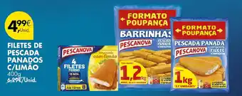 Pingo Doce filetes de pescada panados c/limão pescanova promoção