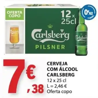E.Leclerc Cerveja com álcool carlsberg promoção