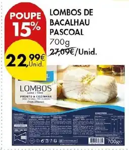 Pingo Doce lombos de bacalhau pascoal promoção