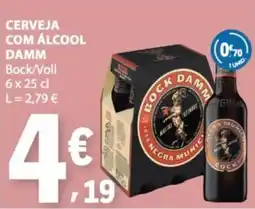 E.Leclerc Cerveja com álcool damm bock/voll promoção