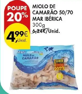 Pingo Doce miolo de camarão mar ibérica promoção