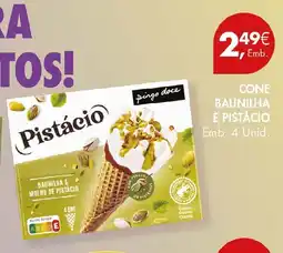 Pingo Doce Cone baunilha e pistacio promoção