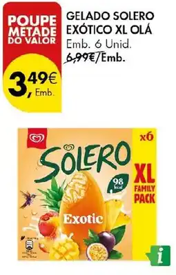 Pingo Doce gelado solero exótico xl olá promoção