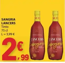 E.Leclerc Sangria lancers tinto promoção