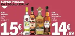 E.Leclerc rum bacardi limão promoção