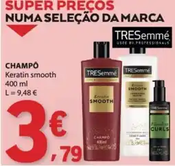 E.Leclerc Tresemme champô keratin smooth promoção