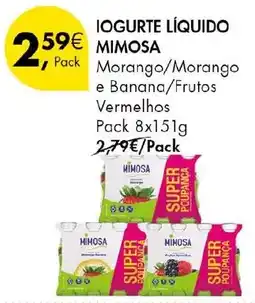 Pingo Doce Iogurte líquido mimosa promoção