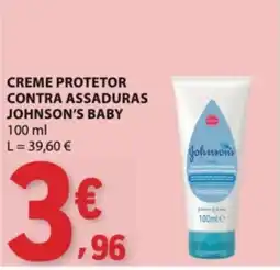 E.Leclerc Creme protetor contra assaduras johnson's baby promoção