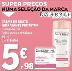 E.Leclerc Creme de rosto hidratante protetor diadermine promoção