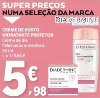 E.Leclerc Creme de rosto hidratante protetor diadermine promoção