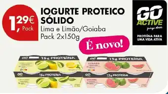 Pingo Doce Iogurte proteico sólido go active promoção