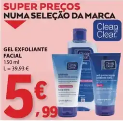 E.Leclerc Gel exfoliante facial clean & clear promoção
