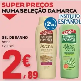 E.Leclerc Gel de banho aveia instituto espanol promoção