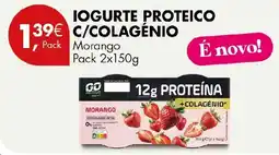 Pingo Doce Go Active iogurte proteico c/colagénio morango promoção