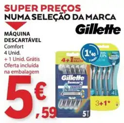 E.Leclerc Máquina descartável gillette promoção