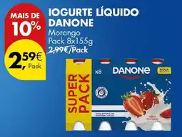 Pingo Doce Iogurte líquido danone promoção