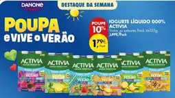 Pingo Doce Iogurte líquido activia promoção