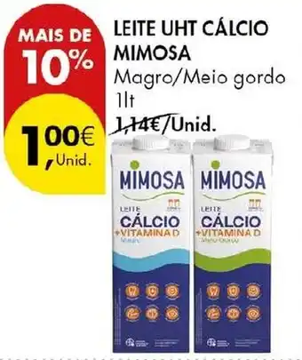 Pingo Doce Leite uht calcio mimosa promoção