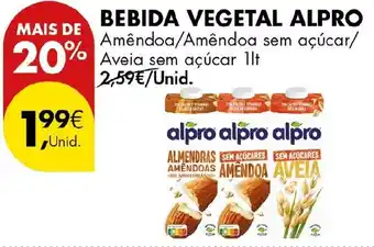 Pingo Doce bebida vegetal alpro promoção