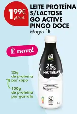 Pingo Doce Leite proteína s/lactose go active pingo doce magro promoção
