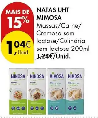 Pingo Doce Natas uht mimosa promoção