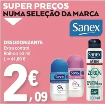 E.Leclerc Sanex desodorante extra control promoção