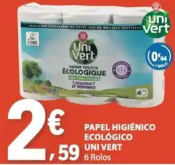 E.Leclerc Papel higiênico ecológico uni vert promoção