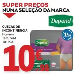 E.Leclerc Cuecas de incontinência homem depend promoção