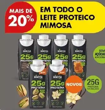 Pingo Doce Leite proteico mimosa promoção