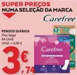 E.Leclerc Pensos diários carefree plus large promoção