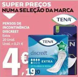E.Leclerc Pensos de incontinência discreet tena extra promoção