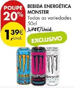 Pingo Doce bebida energética monster promoção
