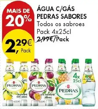 Pingo Doce água c/gás pedras sabores promoção