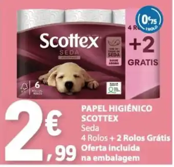 E.Leclerc Papel higiênico scottex seda promoção
