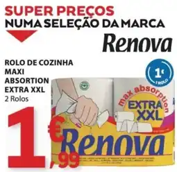 E.Leclerc Rolo de cozinha maxi absorption extra xxl renova promoção