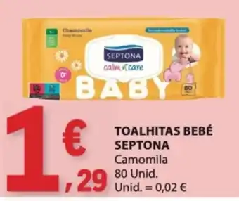 E.Leclerc toalhitas bebé septona camomila promoção