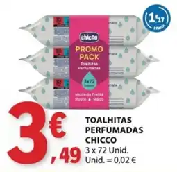 E.Leclerc toalhitas perfumadas chicco promoção