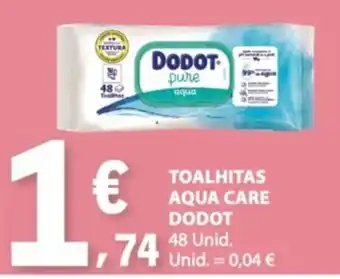 E.Leclerc toalhitas aqua care dodot promoção