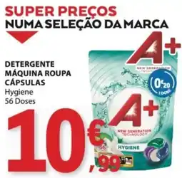 E.Leclerc Detergente máquina roupa cápsulas hygine a+ promoção