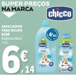 E.Leclerc Amacidor para roupa bebé essência talco chicco promoção