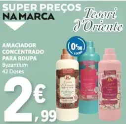 E.Leclerc amaciador concentrado para roupa byzantium tesori d'oriente promoção